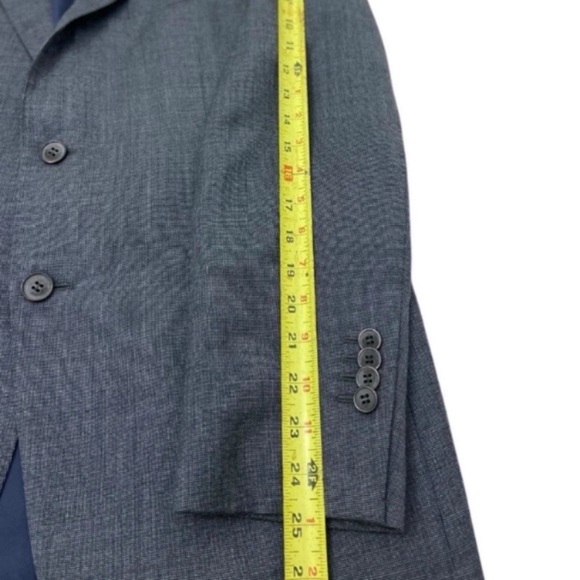 Suitsupply Lazio Blazer 52 Slim Fit Gray Pure Wool Angelico Fabric Single Breast - Picture 6 of 9